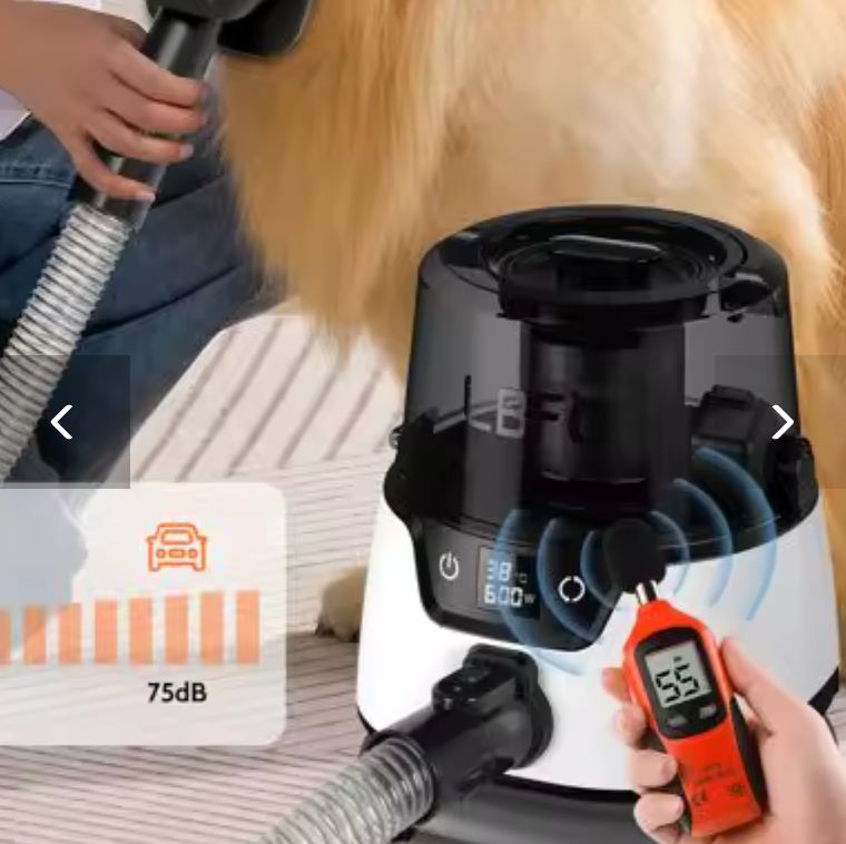 6-in-1 Dog grooming set with vacuum cleaner and dog dryer